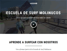 Tablet Screenshot of escueladesurfmolinucos.com